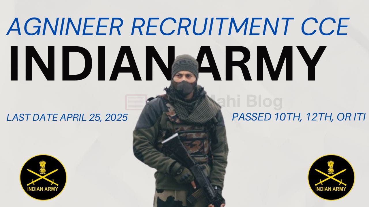Join Indian Army Agniveer CCE 2025 Notification