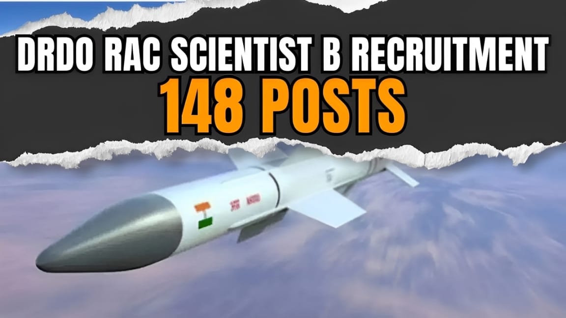 DRDO RAC Scientist B Notification 2025