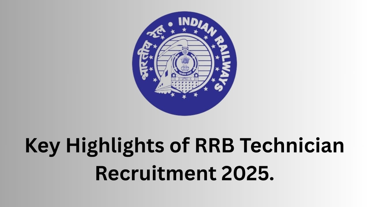 Railway Technician RRB Recruitment 2025