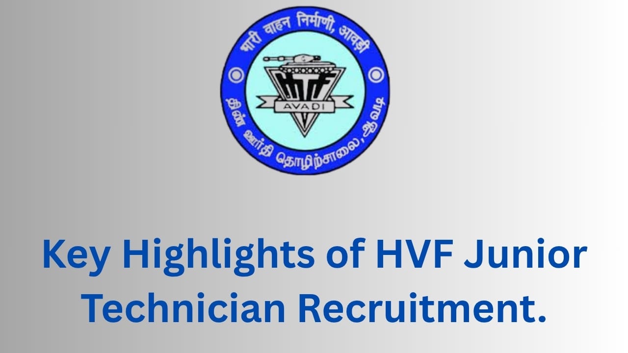 HVF Avadi Recruitment 2025