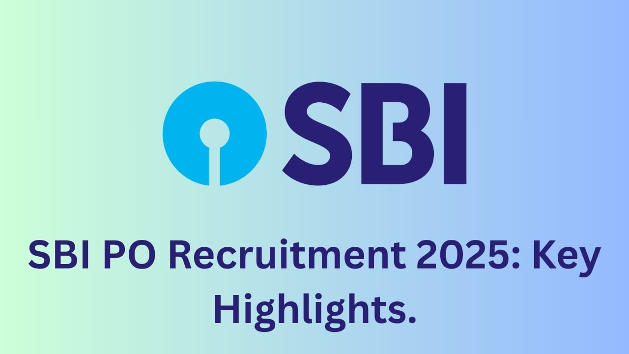 SBI PO Apply Online 2025 Notification